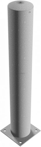 Steel tube bollards Ø 152 x 3.2 mm to be fixed by plugs hot-dip galvanized