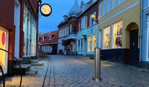 Teljesen visszahúzható rozsdamentes acél oszlop Ø154mm