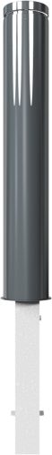 Ornamental bollard steel tube Ø 152 mm