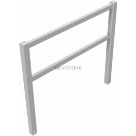   Stationary access barriers welded with top and quarter-bent bar