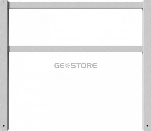 Stationary access barriers welded with top and quarter-bent bar