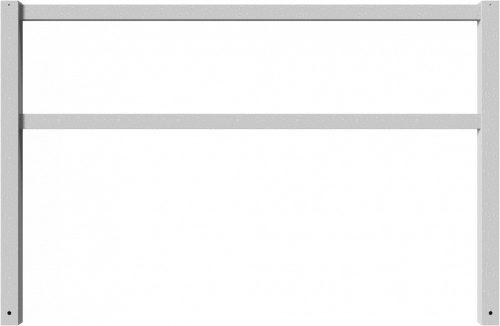 Stationary access barriers welded with top and quarter-bent bar