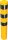 Steel tube bollards Ø 193 x 3,6 mm stationary, for casting in concrete yellow / black