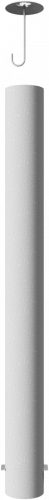 Steel tube bollards Ø 193 x 3,6 mm stationary, for casting in concrete hot-dip galvanized