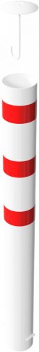 Steel tube bollards Ø 193 x 3,6 mm stationary, for casting in concrete hot-dip galvanized
