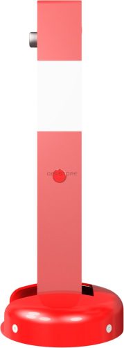 Ütközésbiztos parkolásgátló oszlop, lehajtható,