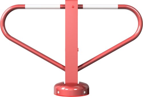 Ütközésbiztos parkolásgátló sorompó, lehajtható