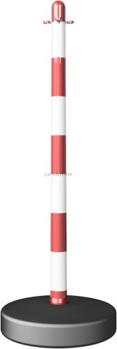 Műanyag lánctartó oszlop - feltölthető talppal