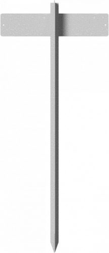 Drive-in rod made of 40-mm T-bar for signposting parking lots