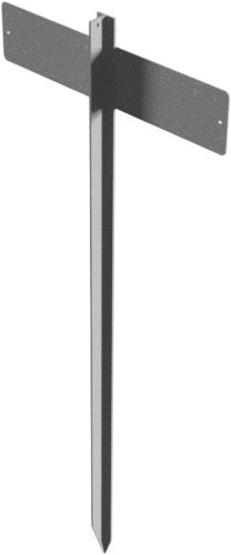 Drive-in rod made of 40-mm T-bar for signposting parking lots