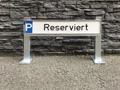 Tartószerkezet parkolási jelzőtáblákhoz 