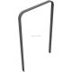 Lean-on hoop made of flat bar steel bent, 50 x 12 mm
