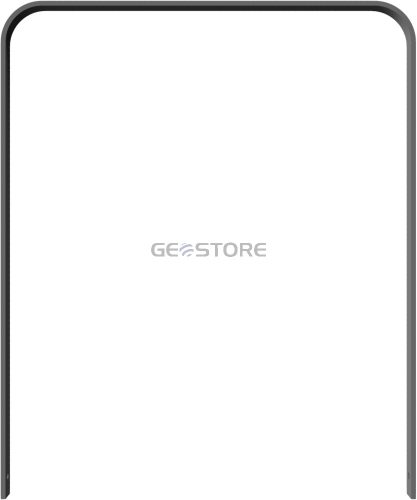 Laposacél kerékpártámasz - hajlított - 50 x 12 mm