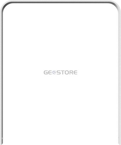 Laposacél kerékpártámasz - hajlított - 50 x 12 mm