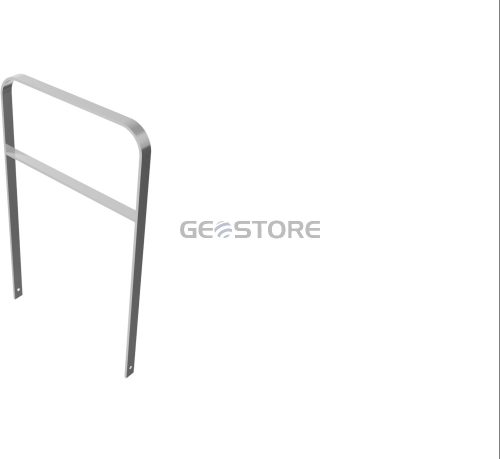 Laposacél kerékpártámasz - hajlított - 50 x 12 mm