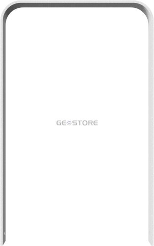 Laposacél kerékpártámasz - hajlított - 80 x 12 mm