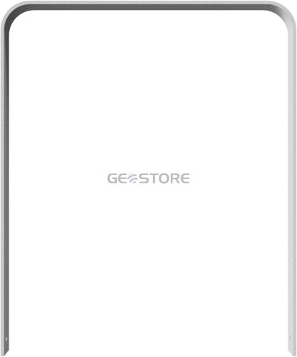 Laposacél kerékpártámasz - hajlított - 80 x 12 mm