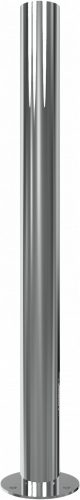 Rozsdamentes acéloszlop Ø 76 mm - talppal