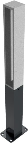 Ornamental bollard square steel tube 70 x 70 mm series 40731B 2