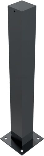 Díszes négyszögletes poller - TÍPUS 4075 - 100x100 mm - talppal