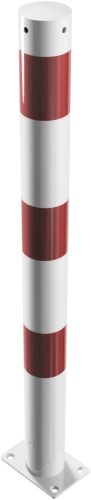 Korlátoszlop talppal Ø76 x 2,6 mm - 30°-ban dönthető