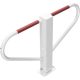 Car-park barrier foldable with round cylinder self-engaging lock