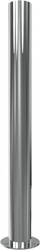 Rozsdamentes acéloszlop Ø 89 mm - talppal