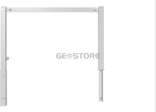 Access barriers with triangular locking mechanism swing-back with top bar