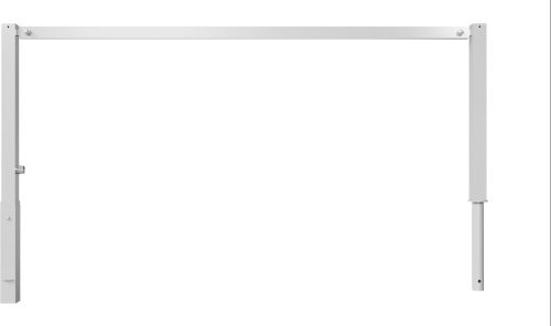 Access barriers with triangular locking mechanism swing-back with top bar