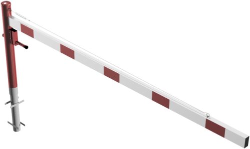 Forgó sorompó feszítőkötéllel - hengerzárral