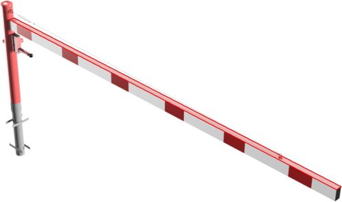 Forgó sorompó feszítőkötéllel - háromszögzárral