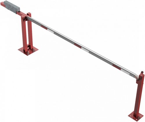 Sorompó ellensúllyal - segédoszloppal - háromszögzárral