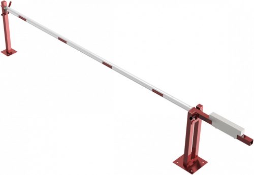 Sorompó ellensúllyal - segédoszloppal - háromszögzárral