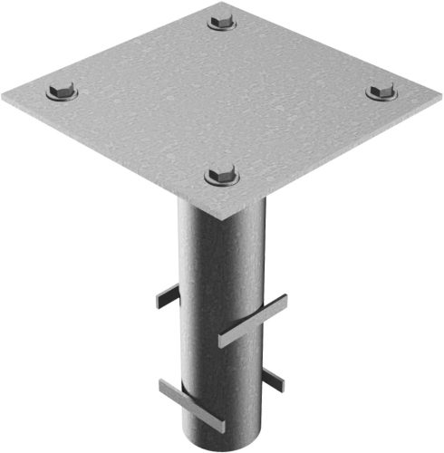 Acél alaptest betonba sorompókhoz és kapukhoz