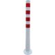 Flexipost white red refl. stripes Ø 80 mm