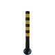 Flexipost black yellow refl. stripes Ø 80 mm
