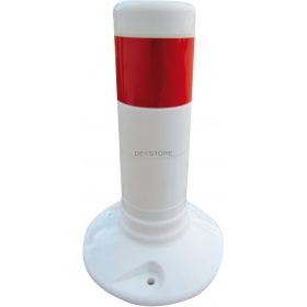   Műanyag elhajló oszlop  - fehér "Flexipost" típus