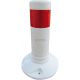 Flexipost white , with red reflective stripes Ø80 mm
