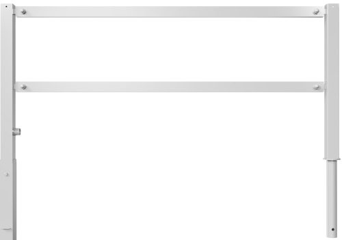 Access barriers with triangular lock swing-back with top and quarter-bent bar