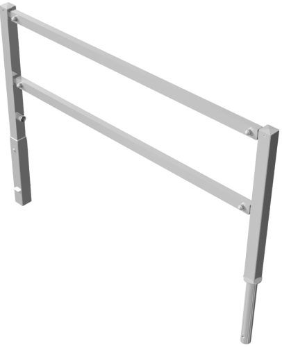 Access barriers with triangular lock swing-back with top and quarter-bent bar