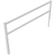 Access barriers with triangular lock swing-back with top and quarter-bent bar
