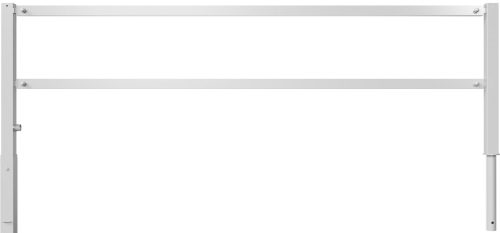 Access barriers with triangular lock swing-back with top and quarter-bent bar