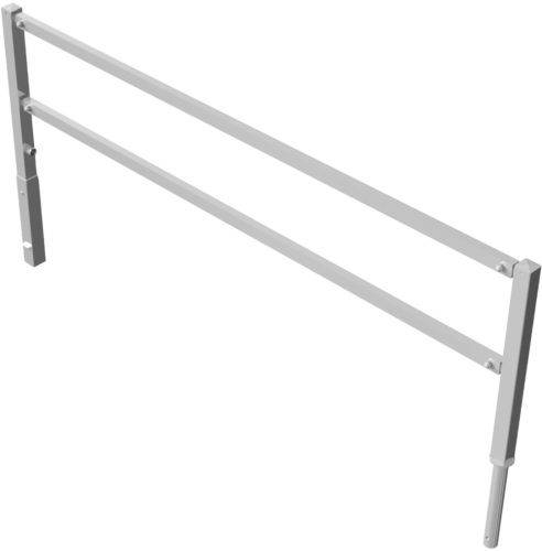 Access barriers with triangular lock swing-back with top and quarter-bent bar