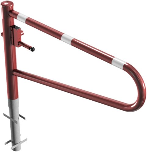 Forgó kapu - háromszögzárral - porszórt