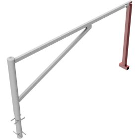 Forgó sorompó segédoszloppal - háromszögzárral