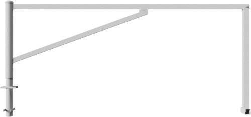 Forgó sorompó segédoszloppal - lakattal