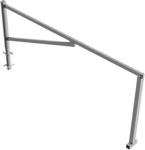 Forgó sorompó segédoszloppal - lakattal