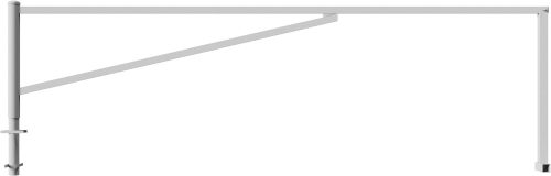 Forgó sorompó segédoszloppal - lakattal