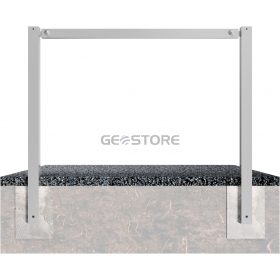 Stationary access barriers for bolting on site with top bar