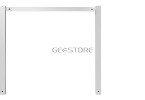 Stationary access barriers for bolting on site with top bar